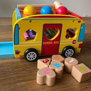 Hammering Pounding Wooden Xylophone Shape Sorter Montessori Educational toy